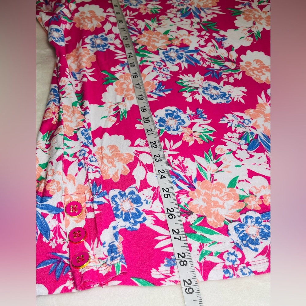 Kim Rogers Pink Relaxed Short Sleeve Blouse - Picture 8 of 8
